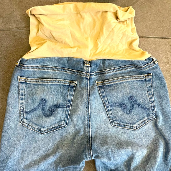 EUC Adriano Goldschmied maternity jeans size 27 - Picture 1 of 7